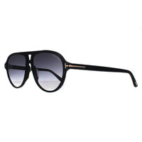 Tom Ford Sunglasses FT0932 Jeffrey 01B Shiny Black Smoke Gradient