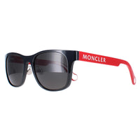 Moncler Sunglasses ML0163-K 05D Black & Red Dark Grey