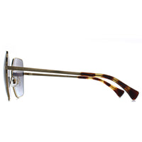 Ralph by Ralph Lauren Sunglasses RA4138 9004T3 Shiny Gold Polarized Gradient Grey