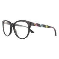 Gucci Glasses Frames GG0329O 004 Black and Multicolour Glitter Women