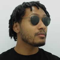 Ray-Ban Sunglasses Round Metal 3447 029 Gunmetal Green 50