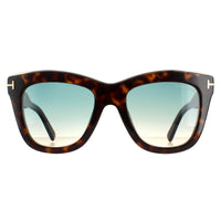Tom Ford Sunglasses Julie FT0685 52P Dark Havana Green Gradient
