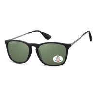 Montana Sunglasses MP34 A Black Rubber G-15 Green Polarized