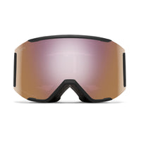 Smith Ski Goggles Squad Mag 0JX M5 Black ChromaPop Everyday Rose Gold Mirror & Storm Rose Flash
