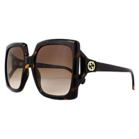 Gucci Sunglasses GG0876S 002 Dark Havana Brown Gradient