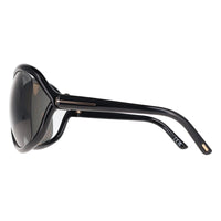 Tom Ford Sunglasses Bettina FT1068 01A Shiny Black Dark Grey