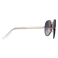 Ray-Ban Sunglasses Aviator Full Colour RB3025JM 919671 Black On Gold Grey Gradient