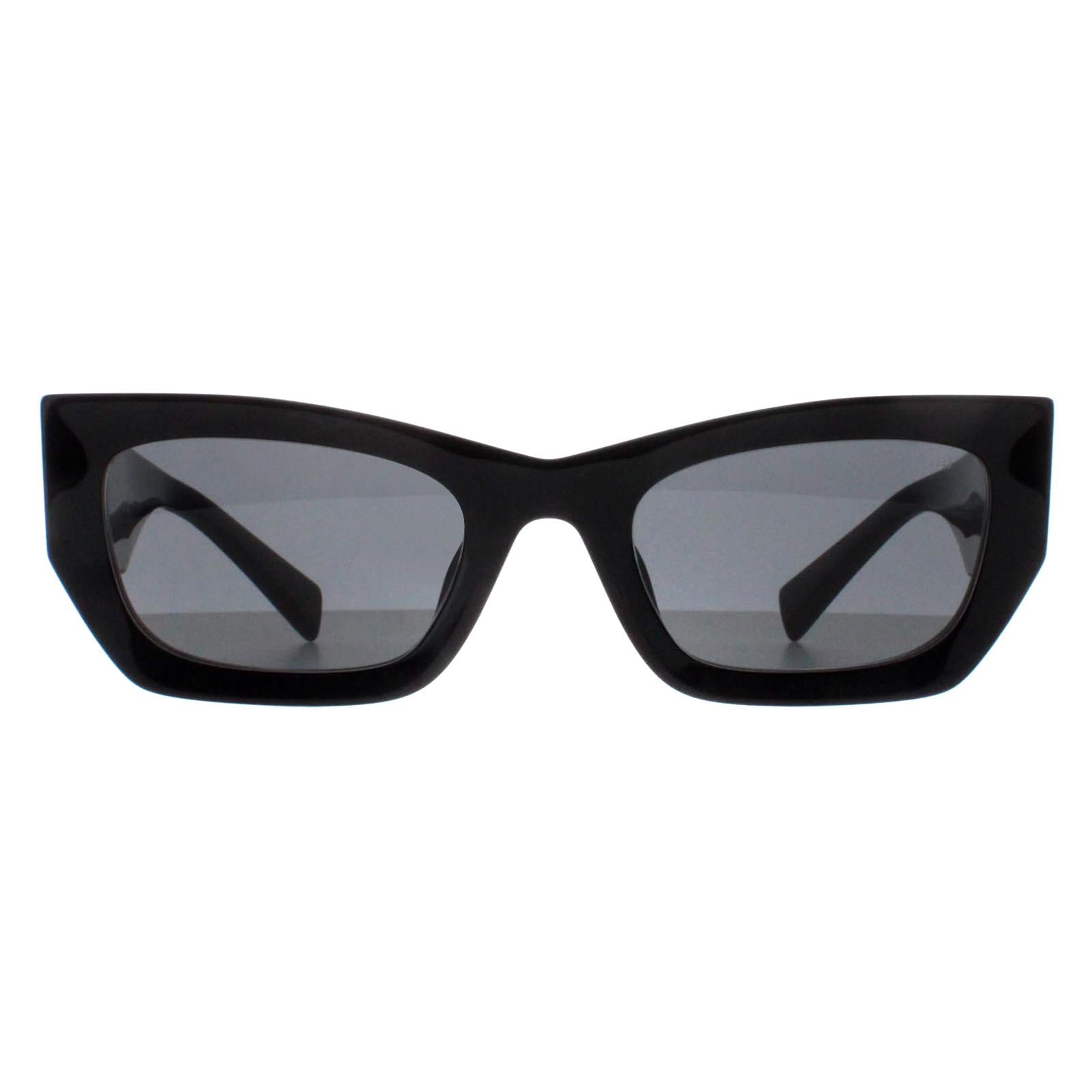 Miu Miu Sunglasses MU09WS 1AB5S0 Black Dark Grey – Discounted
