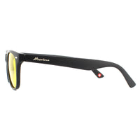 Montana Night Driving Sunglasses MP10 Y Matte Black Rubbertouch Yellow High Contrast Polarized