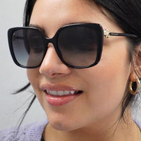 Bvlgari Sunglasses BV8225B 501/T3 Black Grey Gradient Polarized