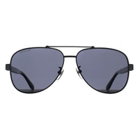 Gucci Sunglasses GG0528S 007 Shiny Ruthenium Grey Mirror Polarized