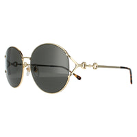 Gucci Sunglasses GG1017SK 001 Gold Grey