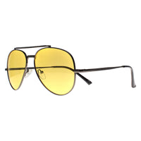 Montana Sunglasses MP185 G Shiny Gunmetal Yellow Polarized