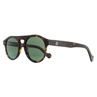 Moncler Sunglasses ML0073 52R Dark Havana Green Polarized