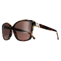 Michael Kors Sunglasses MK2201 Malia 395173 Dark Tortoise and Cream Tortoise Brown