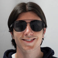 Polo Ralph Lauren Sunglasses PH3119 903881 Matte Black Grey Polarized