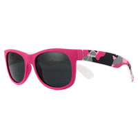 Polaroid Kids Sunglasses P0300 TCS Y2 Pink Camo Grey Polarized