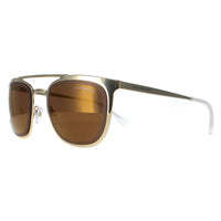Emporio Armani Sunglasses EA2069 30137D Pale Gold Brown Mirror Bronze