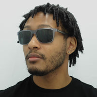 Emporio Armani Sunglasses EA4047 501287 Matte Transparent Grey Dark Grey