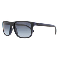 Emporio Armani Sunglasses EA4033 58644L Black and Rubber Blue Blue Gradient
