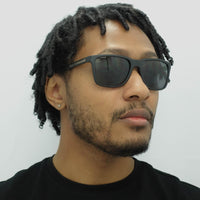 Emporio Armani Sunglasses EA4047 506381 Rubber Black Grey Polarized