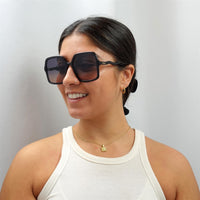 Chloe Sunglasses CH0086S Zelie 001 Grey Blue Gradient