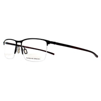 Porsche Design Glasses Frames P8371 A Dark Ruthenium & Matte Red Crystal Men