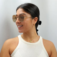 Chloe Sunglasses CH0042S 003 Gold Orange Gradient