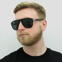 Persol Sunglasses 649 95/31 Black Green 54mm