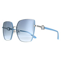 Guess Sunglasses GU7790-S 10W Shiny Light Nickeltin Blue Gradient