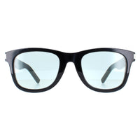 Saint Laurent Sunglasses CLASSIS SL 51 062 Shiny Black Solid Light Green