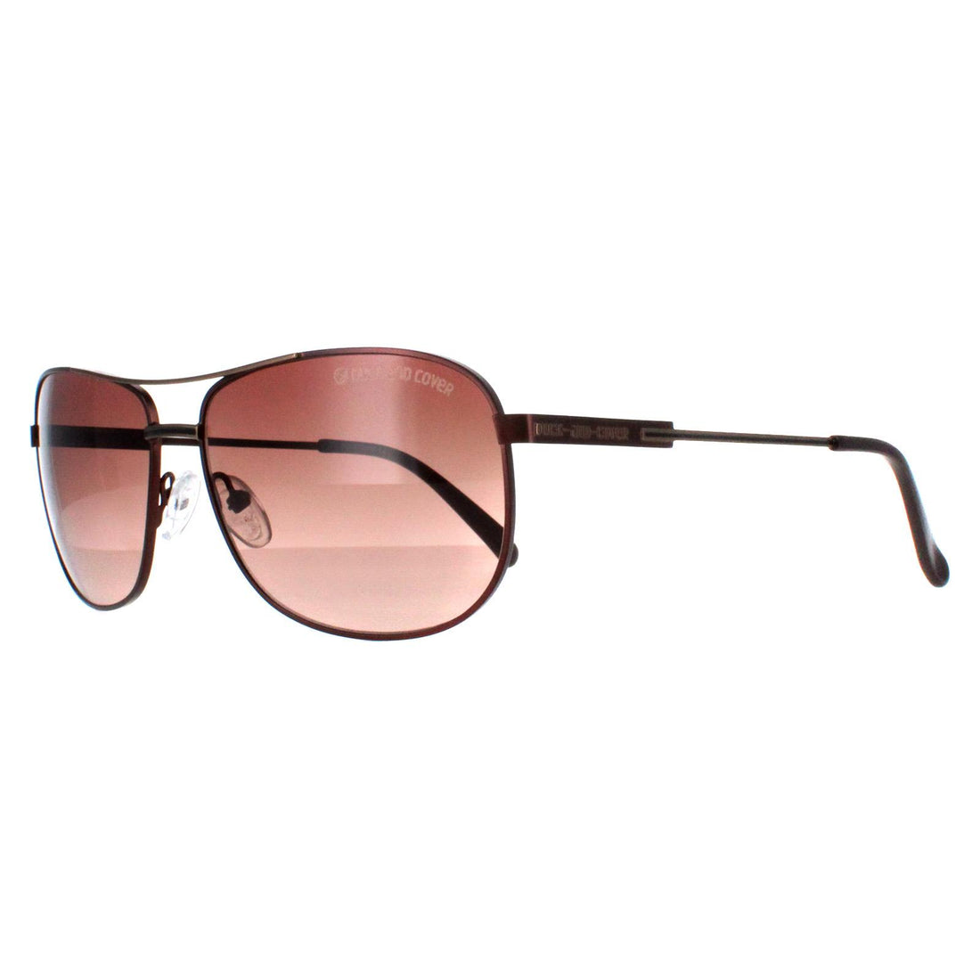 Duck and Cover Sunglasses DCS017 C1 Black Brown Gradient
