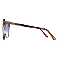 Tom Ford Sunglasses Simona FT0717 53Q Blonde Havana Green Mirror