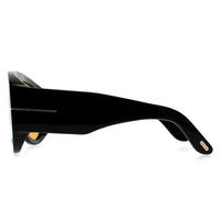 Tom Ford Sunglasses Bronson FT1044 01E Shiny Black Brown