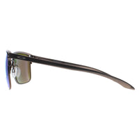 Oakley Sunglasses Holbrook TI OO6048-04 Matte Gunmetal Prizm Sapphire Polarized