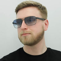 Hugo Boss Sunglasses BOSS 1240/S 003/08 Matte Black Blue Gradient