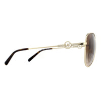 Michael Kors Sunglasses MK1066B Salina 100113 Light Gold Brown Gradient