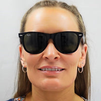 Ray-Ban Sunglasses Wayfarer 2140 901 Black Green G-15 Large 54mm