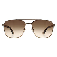 Police Sunglasses SPL890M Origins 3 08ES Grey Gold With Havana Parts Brown Gradient