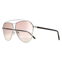 Tom Ford Sunglasses Binx FT0681 16G Silver Havana Brown Silver Gradient Mirror