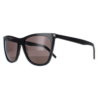 Saint Laurent Sunglasses SL 526 001 Shiny Black Solid Grey