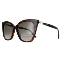 Jimmy Choo Sunglasses RUA/G/S 086 HA Havana Brown Gradient