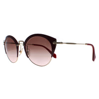 Miu Miu Sunglasses 53RS UA50A6 Amaranth Pale Gold Brown Gradient