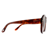Tom Ford Sunglasses Kelly 0611 53F Blonde Havana Gradient Brown