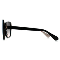 Kate Spade Sunglasses Wilhemina/S 807 JP Black Inside Pattern Grey Gradient