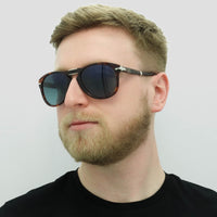 Persol Sunglasses PO0714 24/S3 Brown Havana Blue Gradient Polarized Folding 54mm