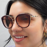 Burberry Sunglasses BE4251Q 300213 Dark Havana Brown Gradient