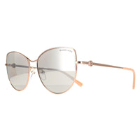 Michael Kors Sunglasses MK1062 La Paz 11086G Rose Gold Silver Mirror