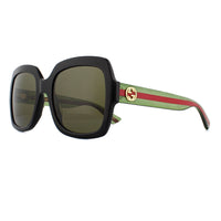 Gucci Sunglasses GG0036SN Black Green Glitter and Red Green