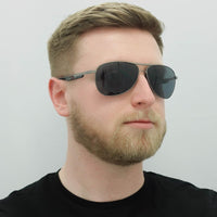Hugo Boss Sunglasses BOSS 1199/N/S SVK/IR Semi Matte Ruthenium Black Grey